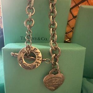Tiffany & Co. Signature “Return To Sender” Silver Heart Pendant Necklace